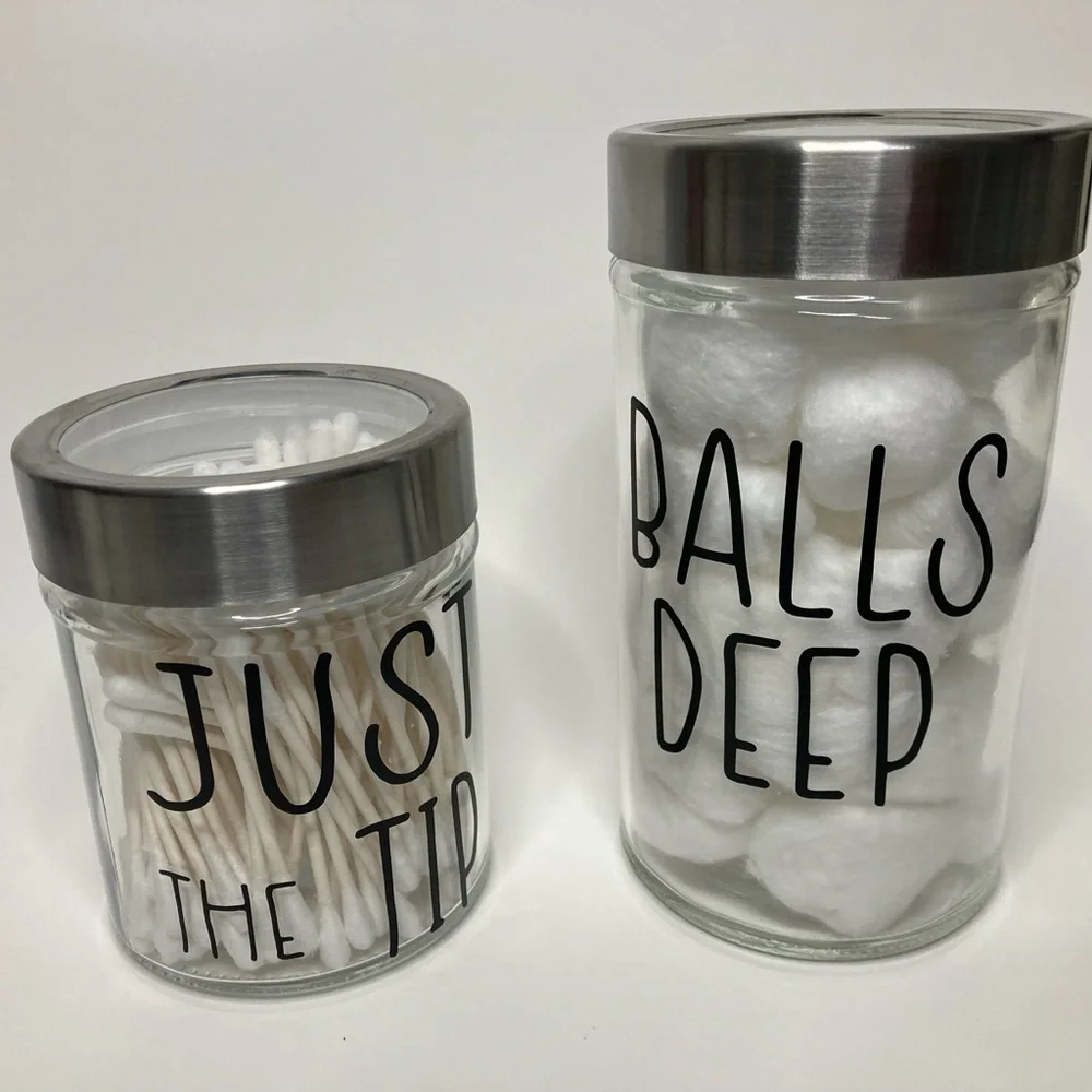 Dirty Bathroom Canisters